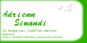 adrienn simandi business card